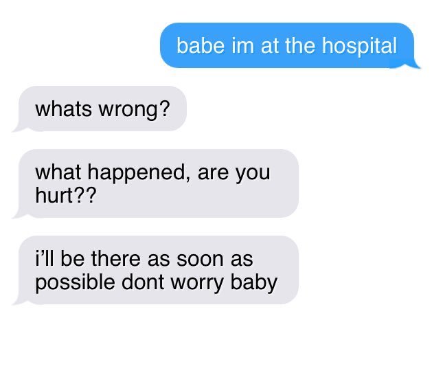Louis Tomlinson as & #39;babe, im at the hospital& #39; messagesA thread;