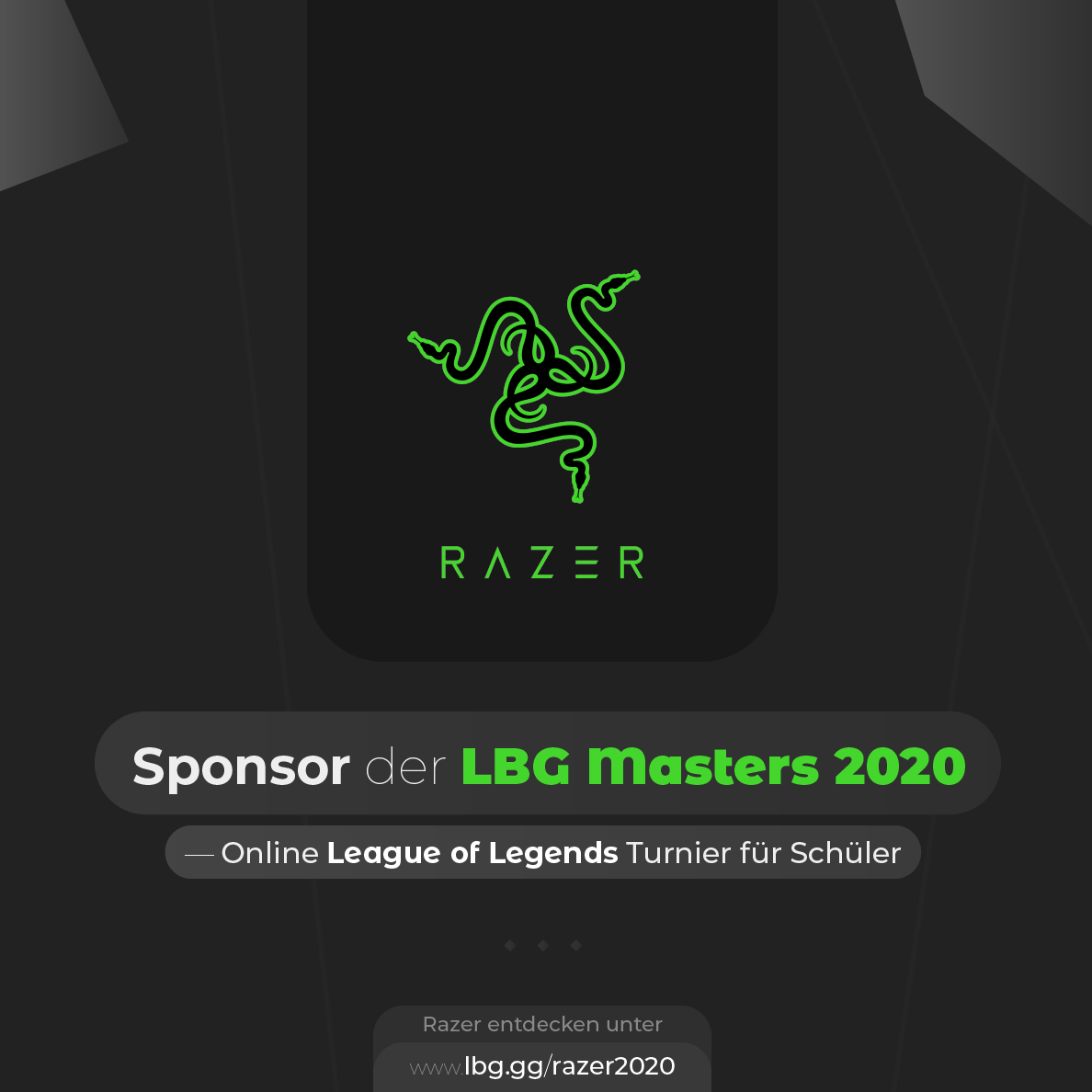 LBG_GG's tweet photo. @Razer sponsort die LBG Masters mit 5x Kraken Tournament Editions Headsets! Danke @Razer für eure Unterstützung 😊
Übringens: Wir sind live!
#LeagueOfLegends #lbgmasters #lbg #esport #twitch #streamer #Razer https://t.co/zcSZ9WJG35