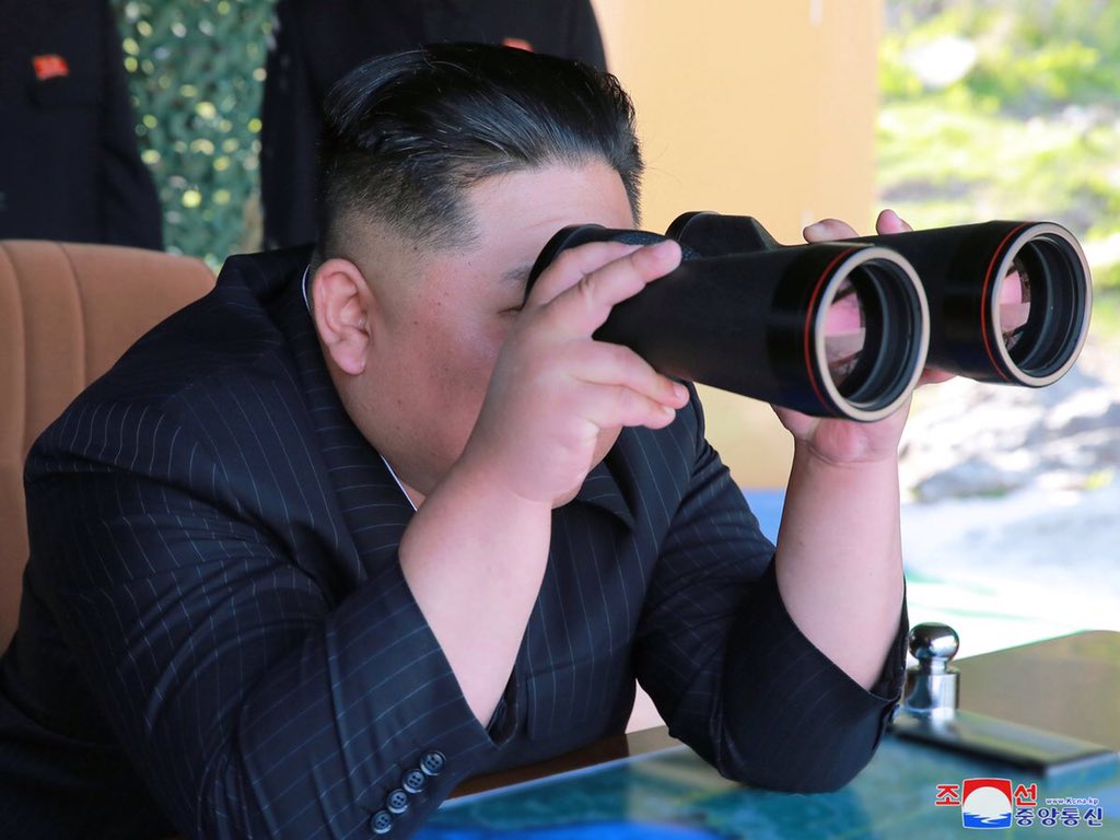 Kim Jong-Un sure loved binoculars and bombing shit.
