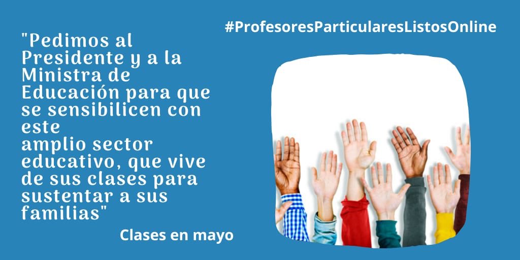 _Maylis_'s tweet photo. Hacemos un llamado al Presidente @Lenin y a la Ministra @monserratcream1 para que se sensibilicen con este amplio sector educativo, que no tiene motivos para seguir postergando el inicio de clases. #ProfesoresParticularesListosOnline
#LaEducaciónDebeContinuar
@Lenin @ottosonnenh https://t.co/bOf9eYS9iC