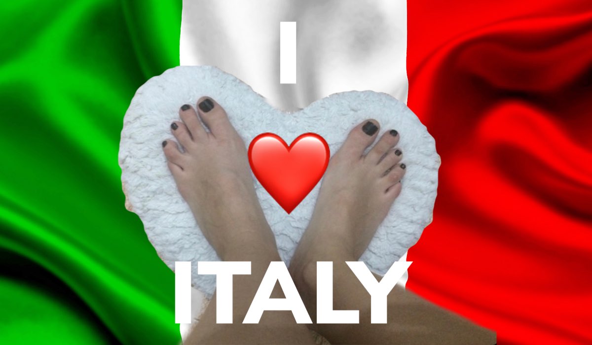 TrampleWorld's tweet photo. Feet for Italy β€οΈ #feet #footfetishnation #piedi #podologia #sardiniangirl #fetish #feticismo #sexyfeets #instalike #maxtrample #nails #model #mistress #goddess #bdsm #slave #italy #italia #italiangirl https://t.co/n4voBklzKw