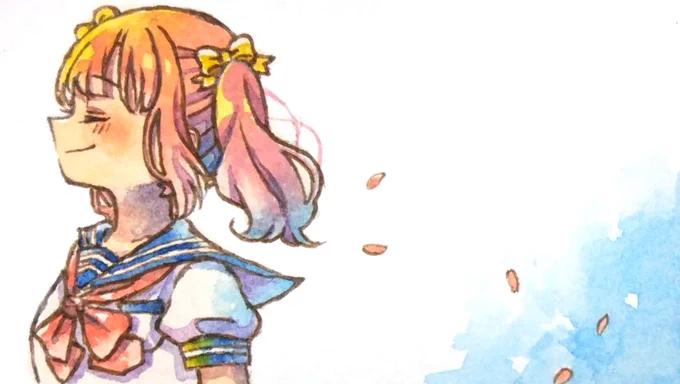 これは休止中に描いたイラスト 