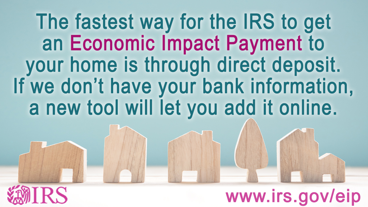 IRSnews's tweet photo. #IRS has launched a tool that provides taxpayers the status of an Economic Impact Payments, including the date it’s scheduled to be deposited or mailed. https://t.co/dwDsBkf1Xr #COVIDreliefIRS https://t.co/tuXZnYffuK