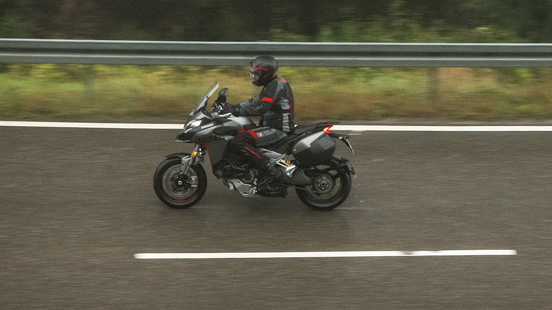 DucatiMotor's tweet photo. The colours of nature and the scents of the undergrowth. The roar of the engine resonating in the street. The light rain that envelops it all. Discovering the Black Forest aboard the Multistrada 1260 S Grand Tour is an unforgettable sensory experience: https://t.co/yzQGHTLxC3 https://t.co/hbIHyrld8C