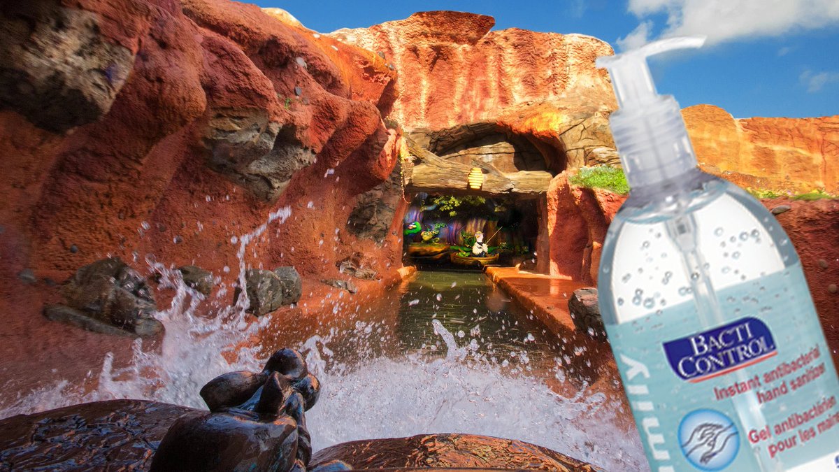 BREAKING: Following the re-opening of Disney World, all of Splash mountain’s water will be repleaced with hand sanitizer and riding Splash Mountain will be mandatory for all guests.