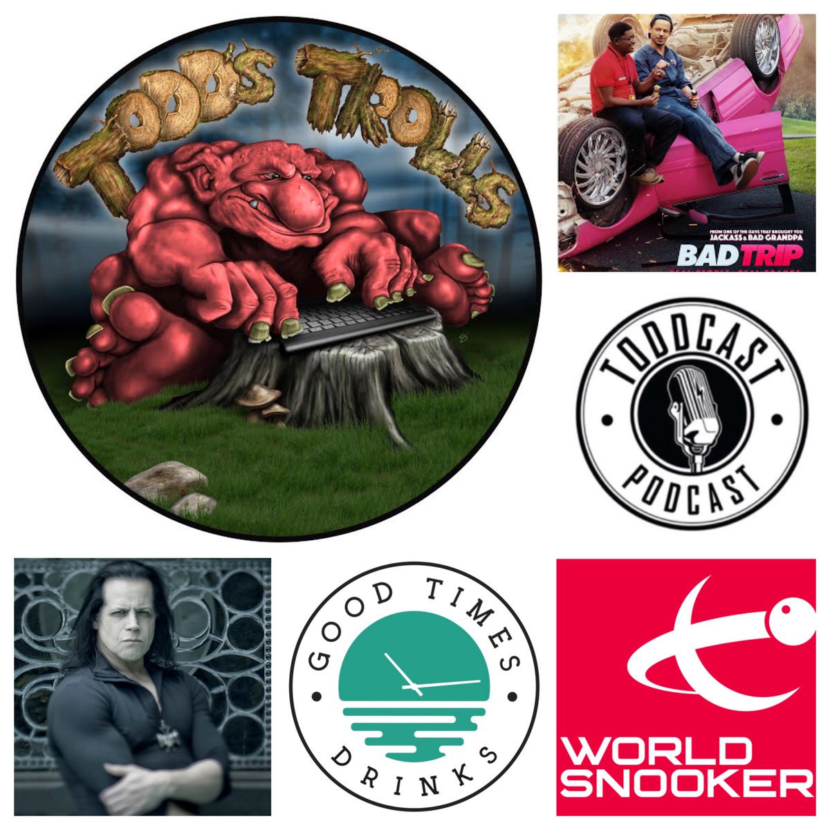 TODDCastPodcast's tweet photo. It never ends. #Danzig, #WorldSnookerTour &amp; #BadTrip take all the heat in the latest "Todd's Trolls". Damn keyboard warriors. https://t.co/AVcr5yJJkL

* Powered by @DrinkGoodTimes - Putting the GT’s back in the G &amp; T! https://t.co/R1NrEPcz5z