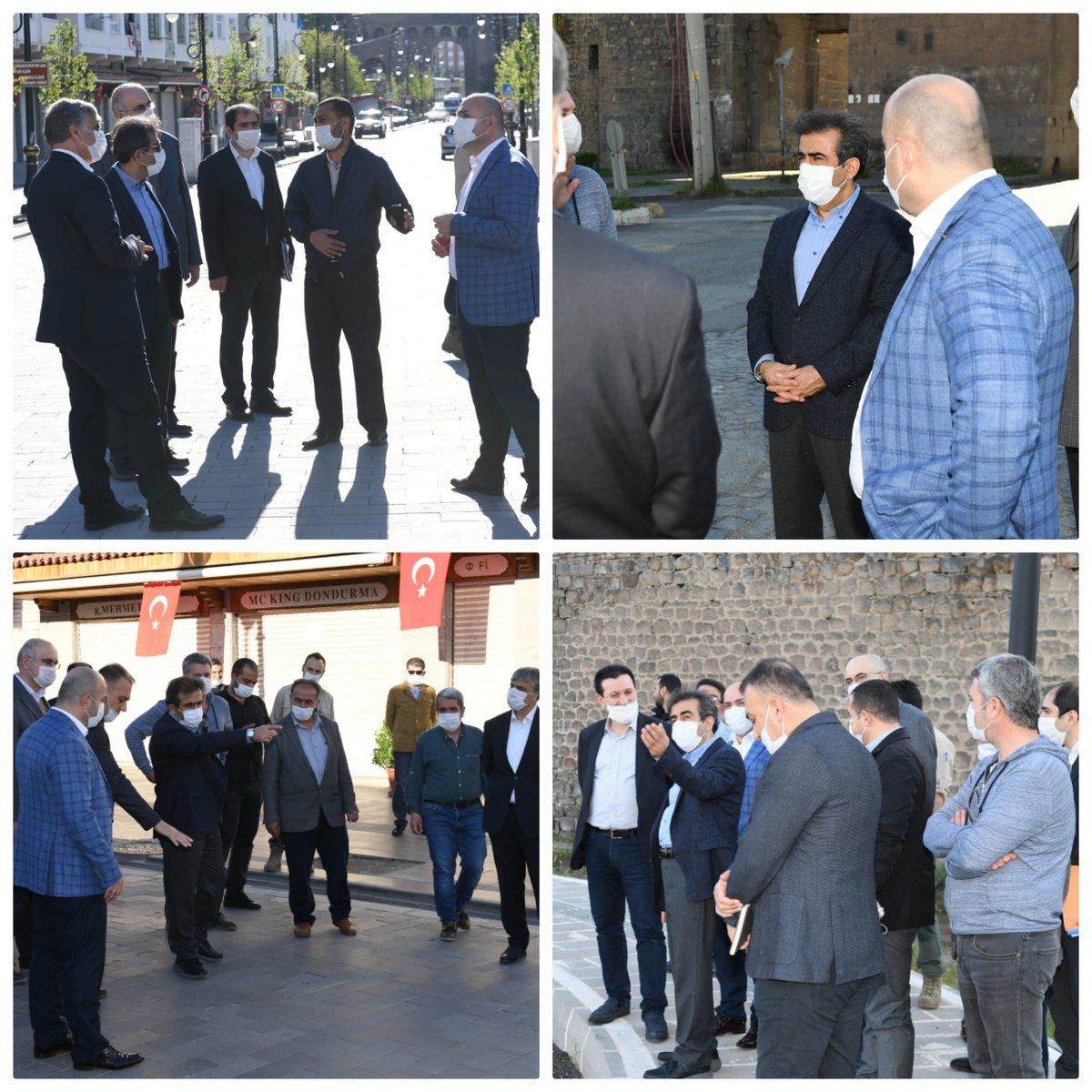 dbakirvalilik's tweet photo. Sayın Valimiz ve Büyükşehir Belediye Başkan V. @Hasan_Guzeloglu, Bağlar Kaymakamı, Sur Kaymakamı ve Bağlar Belediye Başkanı ile birlikte Bağlar ve Sur ilçelerimizi gezerek cadde ve sokakların iyileştirilmesi adına incelemelerde bulundu. https://t.co/FIOx8iJMtc