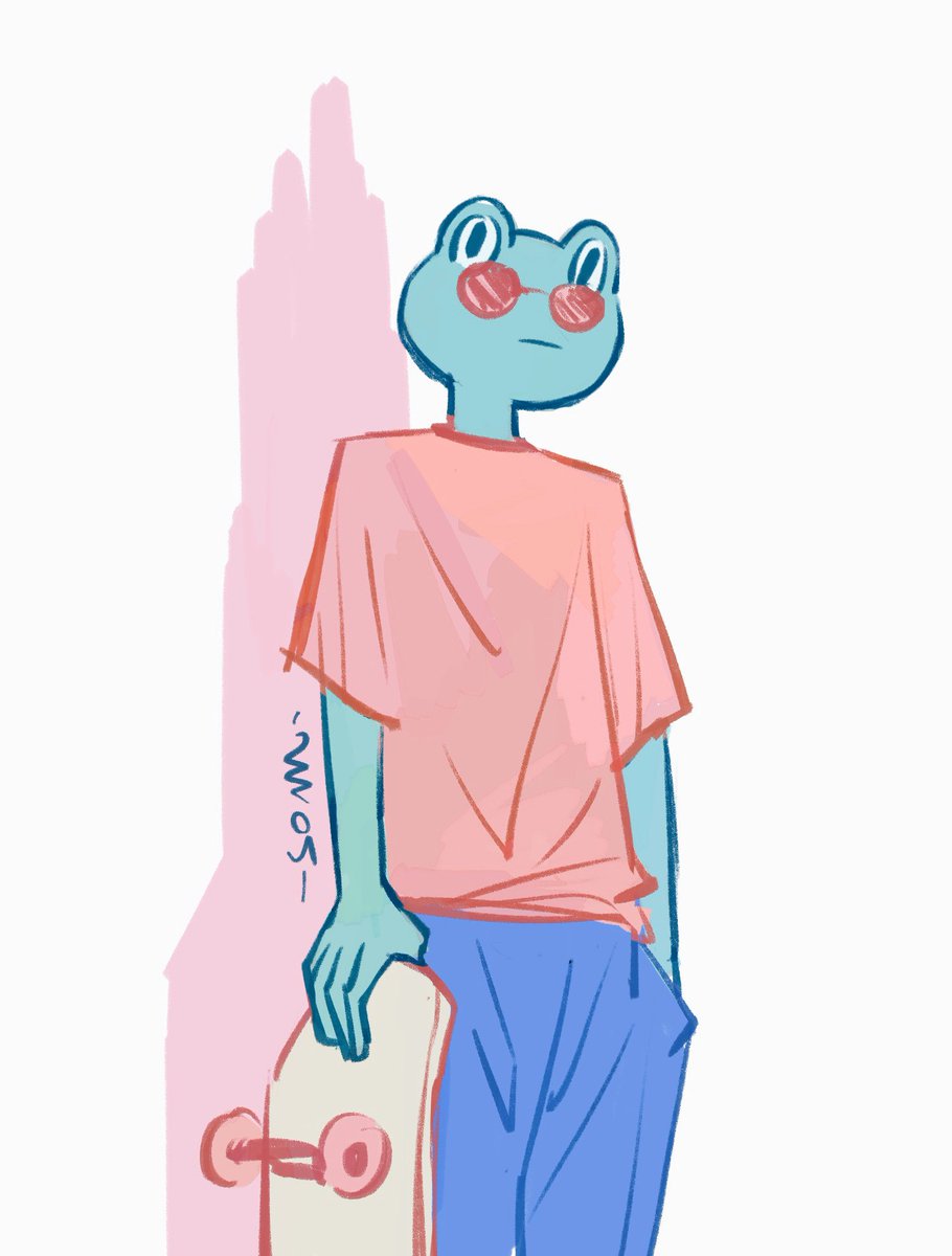 somehowart's tweet photo. Frogboy Comic 30 Day Challenge: 【Day 6】Skateboarder Frogboi
🐸🛹 #frogboycomic #30daychallenge #sketchaday #scadseqa #frogboy #somebear #30dayartchallenge #30dayartquarantine #ratkins #frogboy30day #oc #skateboard #skateboarder #drawing #illustration https://t.co/XdeXvsRXNJ