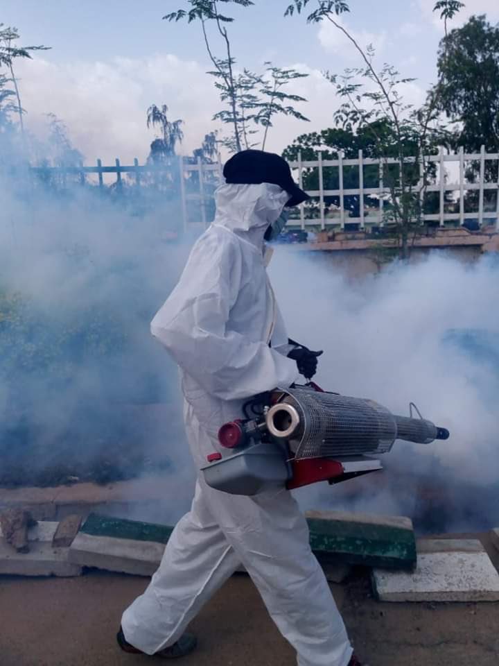 DHAZamfara's tweet photo. COVID-19 CONTROL MEASURES: GOVERNOR MATAWALLE DIRECTS RE FUMIGATION OF HOSPITALS, MARKET PLACES AND MOTOR PARKS WITH CHEMICAL DISINFECTANTS. https://t.co/Z8yXNO65PU