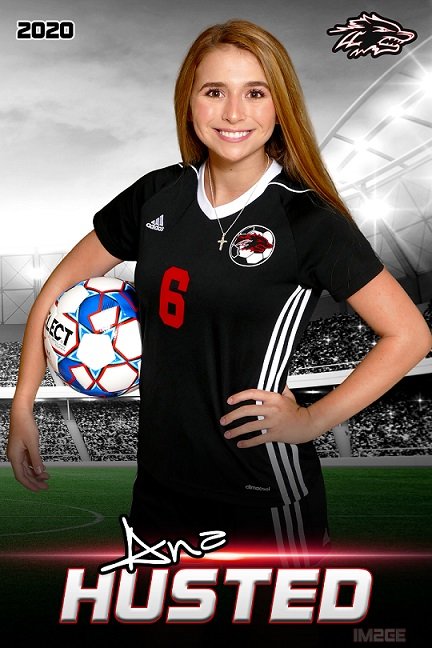 LanghamWSoccer's tweet photo. Today’s #SeniorSpotlight is Ana Husted! We will miss you Grace! She plans to attend Texas A&amp;M with a double major in Business and Political Science. She wants to thank her parents for always making an effort to come to her games. 🐾🐺⚽️
@lchsabc @langhamcreekhs @husted_ana https://t.co/azus21Sfqm