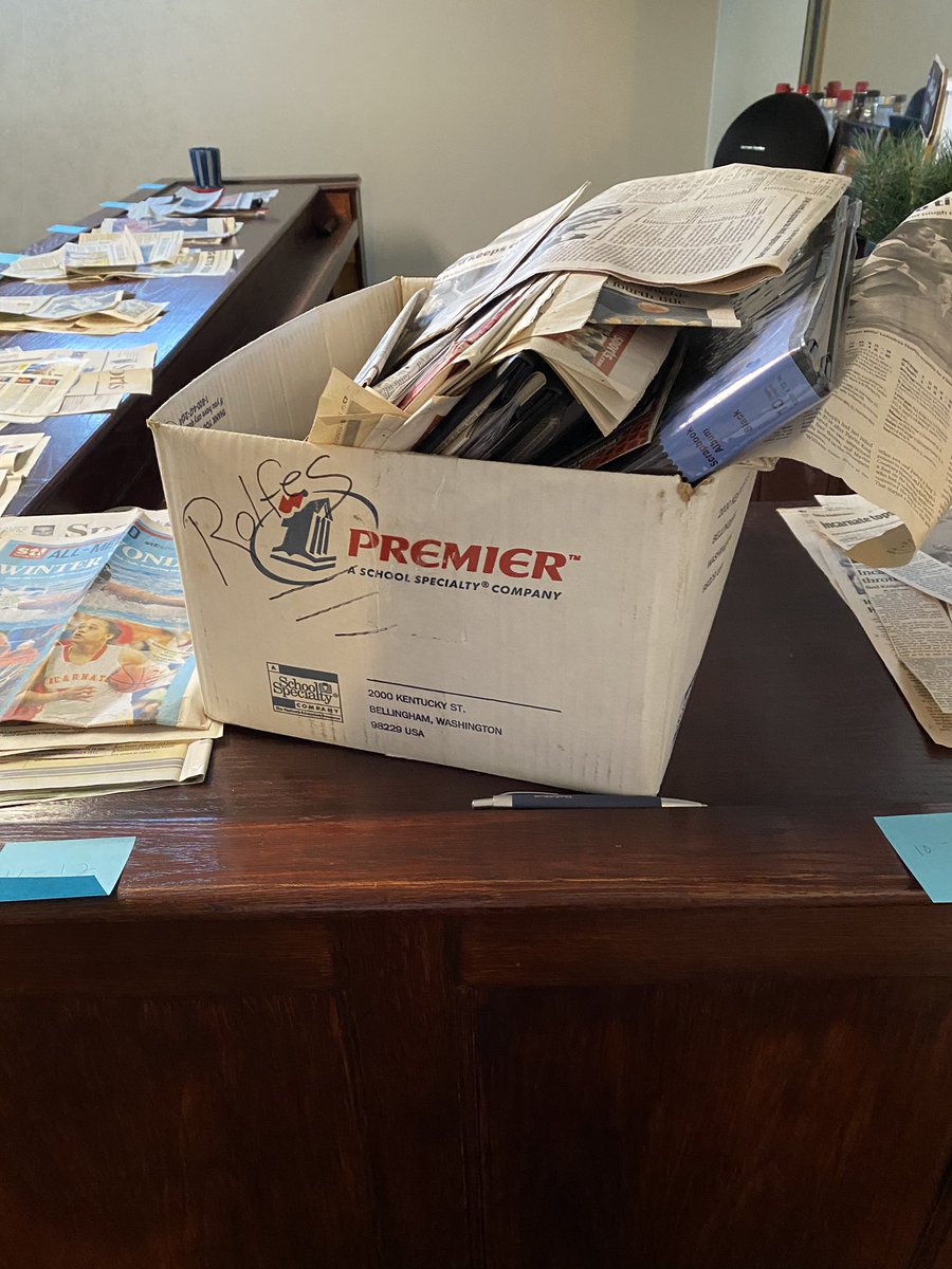 My mom (who actually still gets the paper everyday) has saved every IWA article. I always just thru them in a box. For the 1st time 20 yrs I’ve had a chance to look at them. Dang we’ve had some amazing players &amp; teams. Reminds me how much I❤️our girls &amp; miss hoops #thxmom