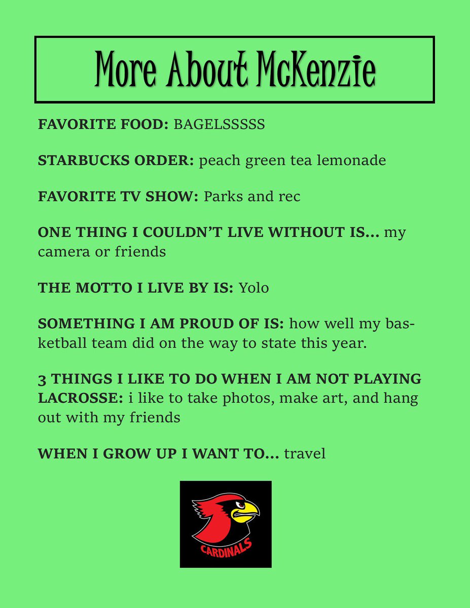 SAAS_GLAX's tweet image. This week’s @SeattleAcademy @SAASCardinals Feature is jr. Kenzie R! Kenz is our rockstar goalie who always gives her teammates confidence in the defensive end with her calm, cool, &amp;amp; collected demeanor &amp;amp; constant encouragement!Get to know Kenz! #heart #gocardinals #seattleacademy
