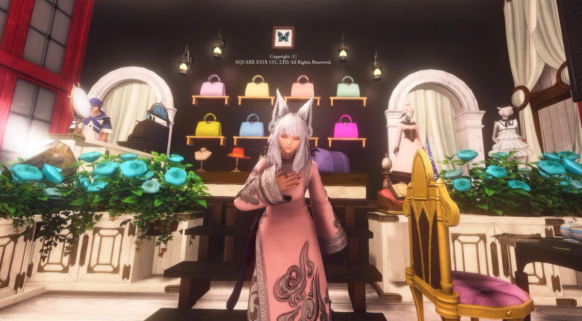 okomemochi_FF14's tweet photo. るるちゃん、なぎさん夫妻がお店をオープンしたので遊びに行ってきました¨̮♡︎
内装もとっても可愛くてオシャレ!✨
るるちゃんとお揃いのお洋服を購入させてもらったよ♩地下は素敵なスタジオで一緒にパチリ📷
商品は格安だし店主さんはとてもいい方なのでぜひ行ってみてね😋✨
#FF14 #AliceSHOP https://t.co/DCIVErrEHP