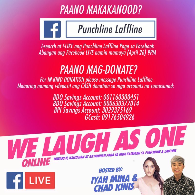 As of 12:00AM BPI: P10,738 | BDO (Anton Ragaza) P13,200 | GCash P15,987 | Paypal: P8,248.89 | Thru Angeline Quinto P86,988.20