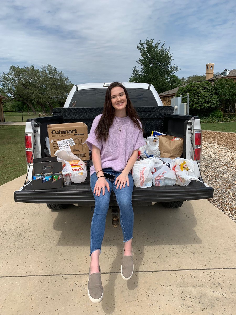 CHSBakerFCS's tweet photo. CHS Senior Family &amp; Consumer Science student  Jenna Slaven organized a neighborhood Food Drive yesterday to donate to NB Food Bank. @comalcte @cisdnews @Supt_comalisd https://t.co/ImRNiUlIMo