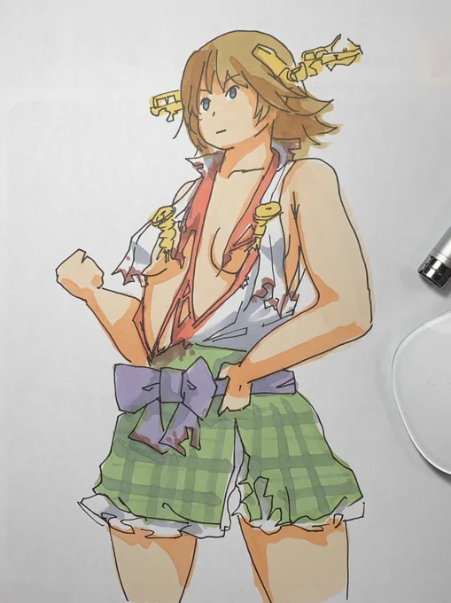 描いてみたら強そうなの描けた 