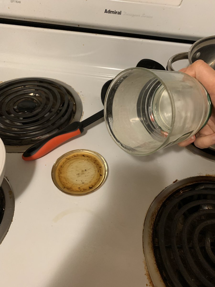 Somehow the bottom of my bacon grease jar managed to cleave itself right off from the rest of the jar 
