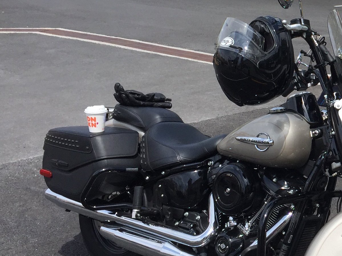 Took a  nice 80 miles of Harley-Davidson therapy Saturday with coffee stop in the middle.