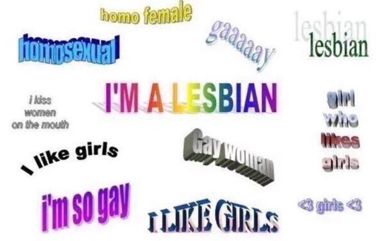 I have a bunch of these saved to my photos so I thought I'd share them for lesbian visibility day lolfeel free to add other funny lesbian/sapphic content in the replies !