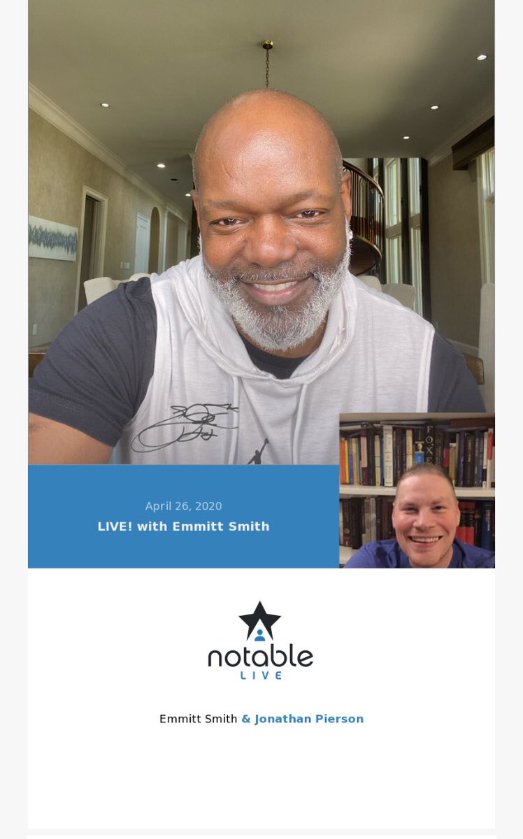 JPpassion923's tweet photo. @EmmittSmith22 It was great to be #intheroom again with you for another @notable_live! Be blessed! #SundayFunday #NotableEvent #LIVEwithEmmittSmith #give22 https://t.co/v88IAZPoPJ