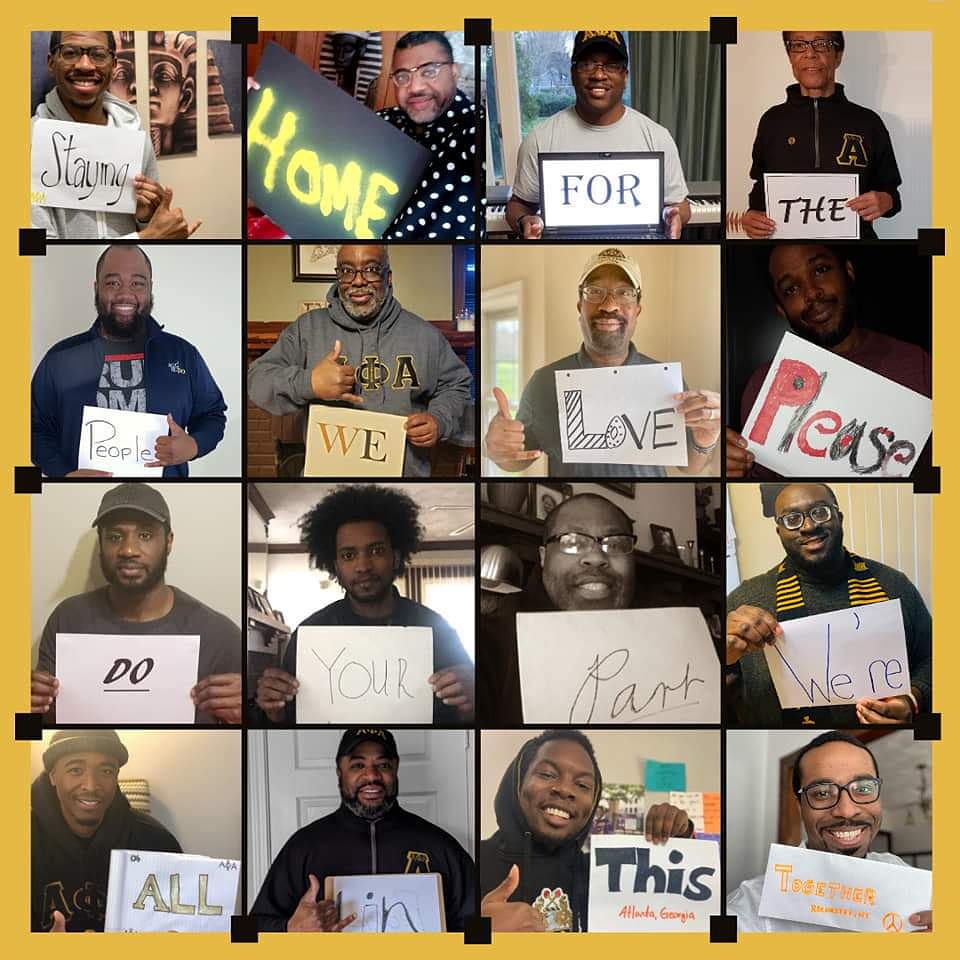 ERL1906's tweet photo. Alpha Phi Alpha Fraternity, Inc. Eta Rho Lambda Chapter, We Staying Safe Are You? Do Your Part--Stay Home if You Can, Prevent the Spread! #rochestesteralphas #etarholambdaalphas #icecoldalphas #alphastayingsafe #stayhome #quarantine #covid_19 https://t.co/NxkEkx9VqS