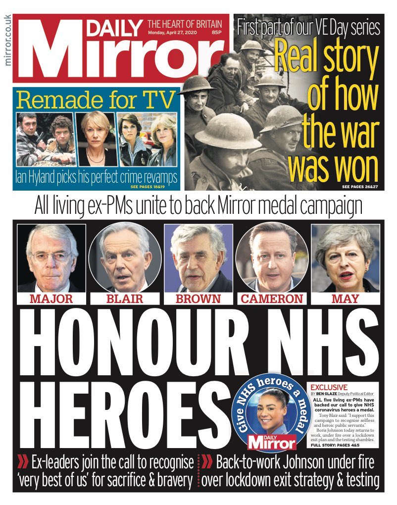 No thank you to the medal, instead can we either have:An actual write off of trust PFI debts, beds running at 80 % capacity, ILR for all non UK staff in the NHS, subsidised childcare.ORPERMANENT queue jumping enshrined in law for NHS staff, for ALL queues.