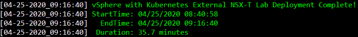 lamw's tweet photo. Found a way to speed up my vSphere with Kubernetes deployment script to just 35min! 🥳

It uses a couple of tricks, one of which is #NotSupported &amp; it also helps reduce the amount of physical resources required. Certainly great for demo and testing purposes, details to come https://t.co/PYGuSnBch0