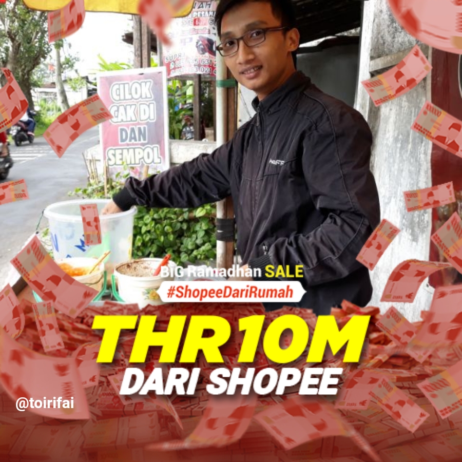 Mancung_Mania's tweet photo. Ayo ikutan shopee THR Challenge biar dapat THR
#ShopeeTHRChallenge https://t.co/kqigLC02TM