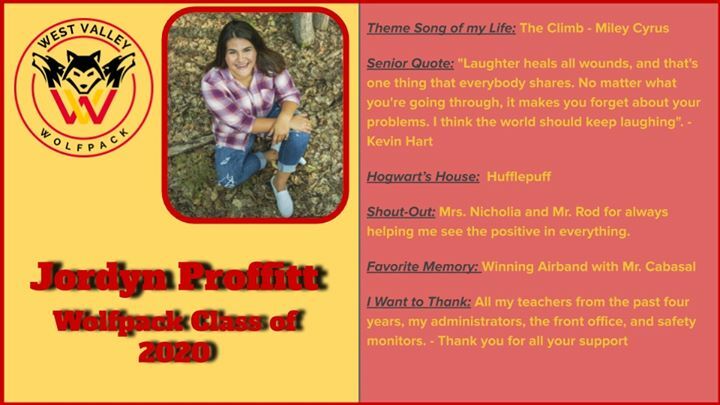wvhWolfpack's tweet photo. 🎉🎓WVHS SENIOR SPOTLIGHT🎓🎉
#WVClassof2020
#WolfpackPride https://t.co/grXkYswkr8