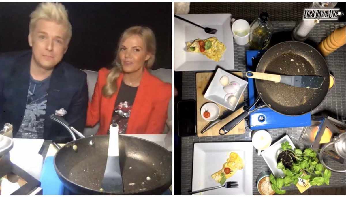 Call me Queen of Omlette’s!! I’m so happy I won tonight’s cooking challenge on Episode 5 of #LockDownLive .  🥚🍳 <a href="/lucykayofficial/">Lucy Kay</a> thank you for being such a fab guest on our show. was a delight as ever! 
facebook.com/JonathanAnsell…