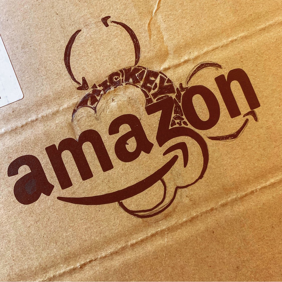 原島正喜 Amazon アマゾン Arrange アレンジ Graffiti らくがき Logodesign ロゴデザイン Mickeymouse ミッキーマウス