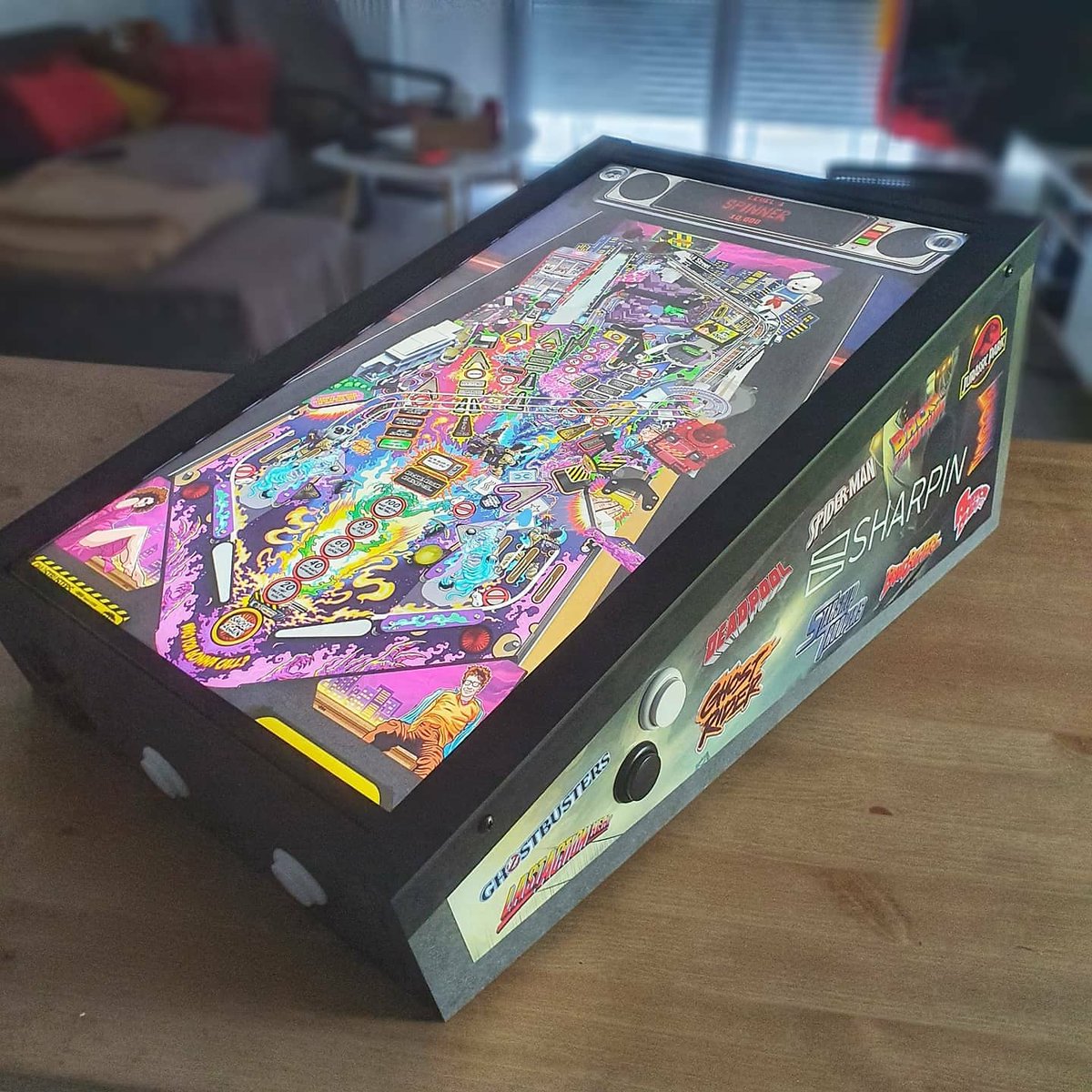 Jerem87twt's tweet photo. Quelques petites photos du #Pinball #Sharpin avec des Flippers #Geek 🔥♥️ https://t.co/OBYKkpPDXg