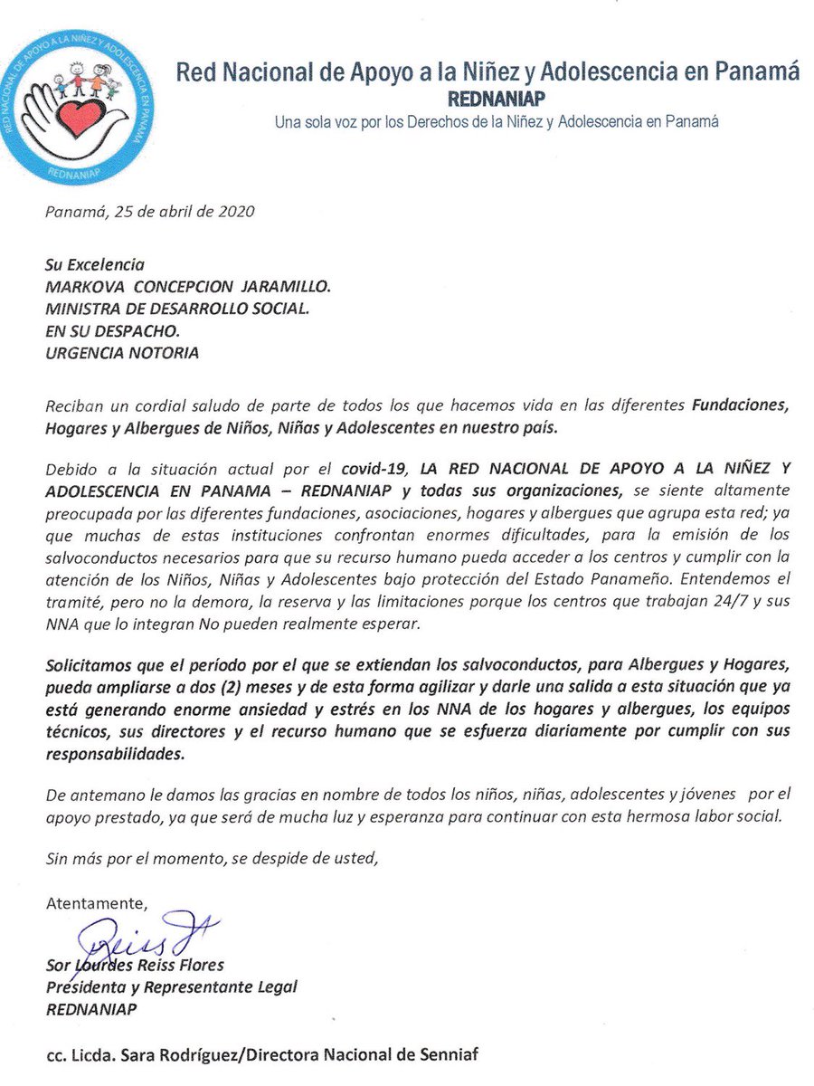 Irapty's tweet photo. Al día de hoy no hay Salvoconductos para albergues @casaprovidenci1 @MIDESPma @MINSAPma @rosarioetm @markova_cj @yazcortizo @VivianTorrijos https://t.co/k0qt6ACmsg