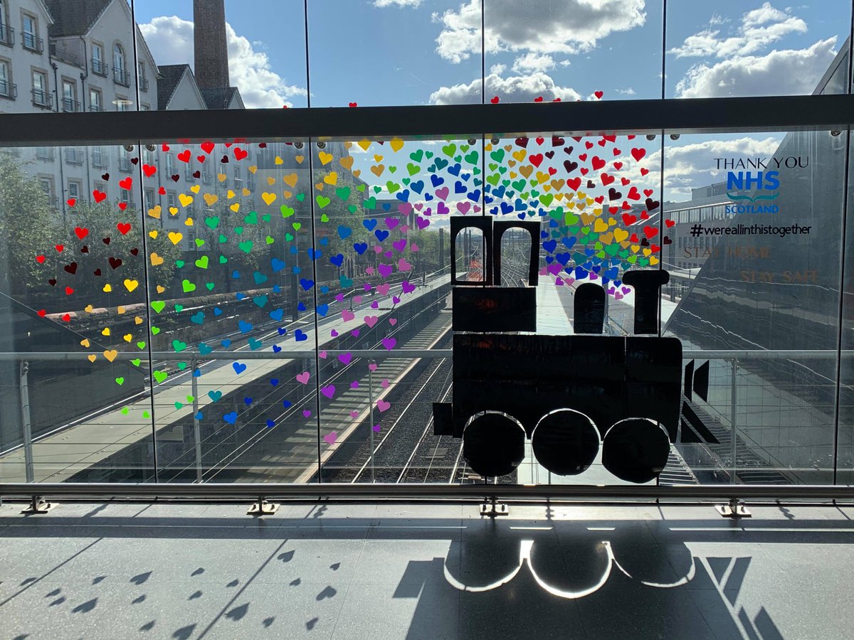 If you're making an essential journey through Haymarket station, look out for this amazing tribute to all NHS and social care workers. 

It was created by our very own Samantha, one of the station Team Leaders.
