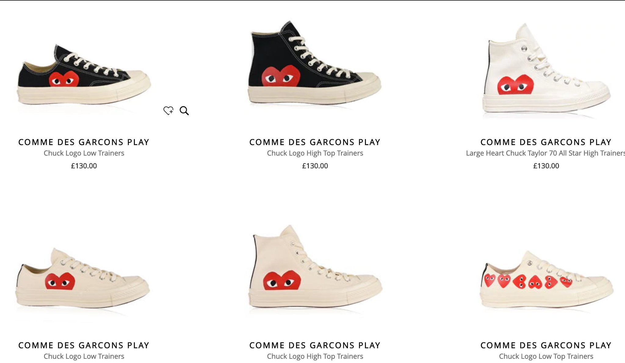 play comme des garcons canada