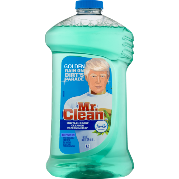 InsolentLoki's tweet photo. 🧹🧼🧽 @realDonaldTrump can clean up the with his coveted TRUMP Russian Golden Shower Technique ®™ https://t.co/mQEgUNZFqR