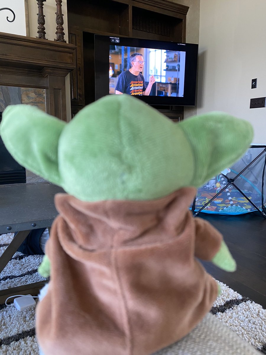 TimHowey's tweet image. A friend sent me this photo from @Visit_Grace Church’s worship today #babyyoda #babyyodadiscipleship #reachkc youversion.com/visitgracechur…