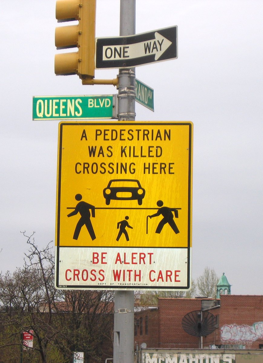 Turning to widening roads where congestion might eventually be expected, NYC's Queens Boulevard is an "excellent illustration" 200 feet wide, "generous width" "for those of the future". Again, no cost estimate given. Maybe free?  https://en.wikipedia.org/wiki/Queens_Boulevard