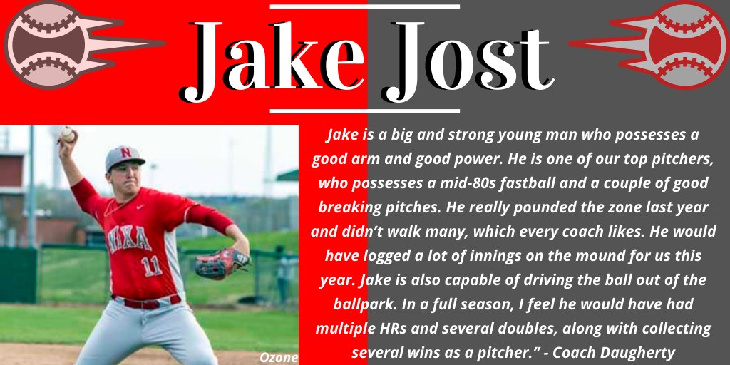 ⚾️ <a href="/NixaBaseball/">Nixa Baseball</a>'s Jake Jost is Sunday's senior spotlight recognition. ⚾️

Jake began playing at age 3 &amp; aspires to play in college. 

Jake's Q's and A's are below!

#NixaStrong #Classof2020 #OzoneSenior