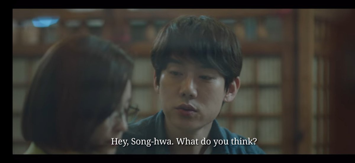 Jungwon often speaks to Songhwa in his softest tone (the one that he uses similarly to his patients) #HospitalPlaylist  #슬기로운의사생활  #송화  #정원  #전미도  #유연석  #JeonMido  #YooYeonSeok