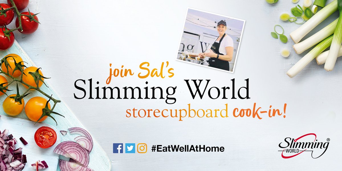 SlimmingWorld's tweet photo. Looking for at-home cooking inspiration? You can find it on our YouTube channel! Tomorrow morning, we’ll be launching our #EatWellAtHome campaign, starting with a video series from #SlimmingWorld chef Sal – inc kitchen tips, #Recipe ideas and lots of fun along the way ❤️. https://t.co/bG6F5wNQYj