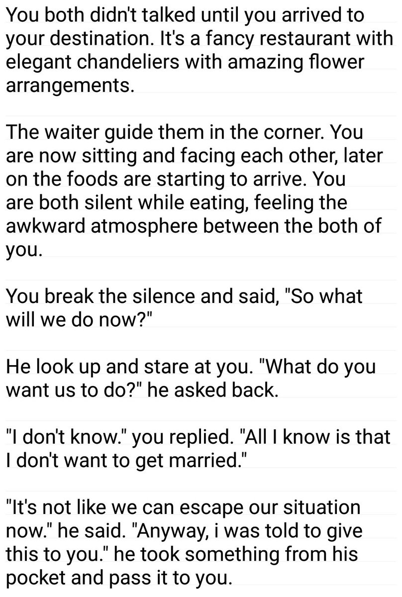 21. 'It was youe dream to received a ring from the man that you love with a proper proposal, not like this.'