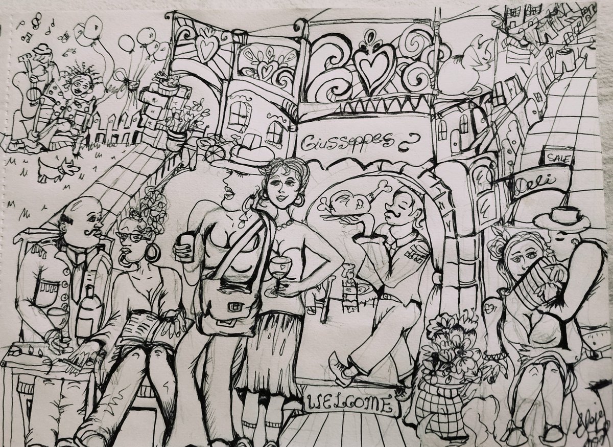 ElsjeNeethling's tweet photo. More Lockdown doodles from my imagination. #artTherapy being the one thing keeping my brain fresh right now π. #LockdownDay31 https://t.co/ecQxWyJrbf