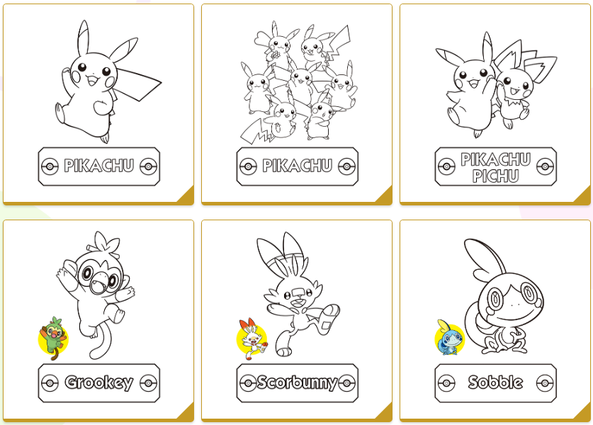 GoNintendoTweet on X: Download free, official Pokemon coloring book pages    / X