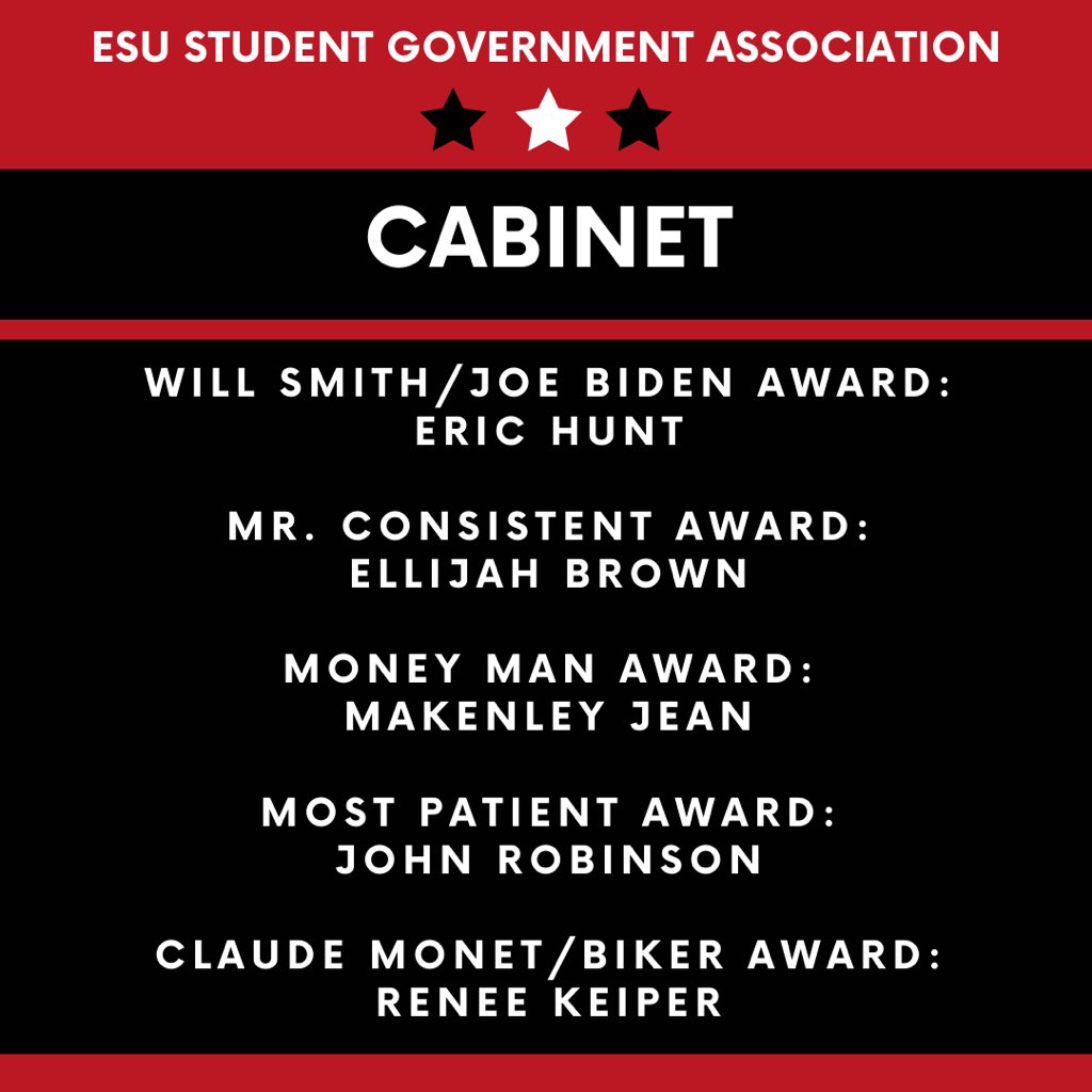 ESU Student Government Association tweet media