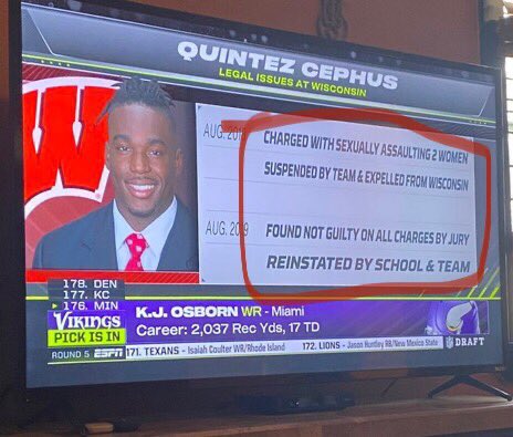 Meanwhile, ESPN was doing this with other  #NFLDraft   picks.