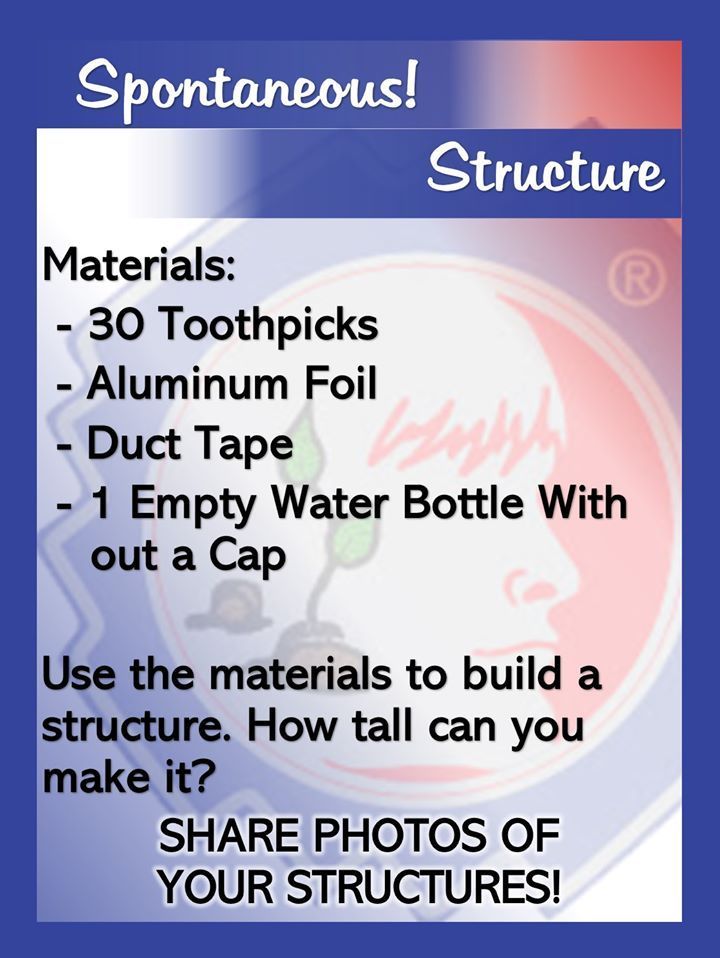 NJOotM's tweet image. On this dreary #SpontanousSunday how about a #SpontaneousProblem? Please share photos of your structures with us! #odysseyofthemind #ootm #om #njootm #beyondthebox @OdysseyHQ