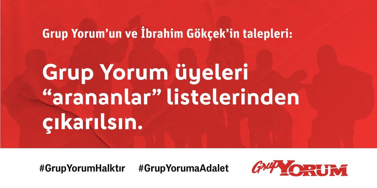 #GrupYorumHalktır İbrahim Gökçek’i kurtarabiliriz. Ses verin!