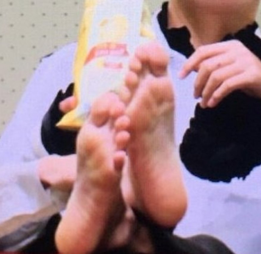 His cute little happy feet