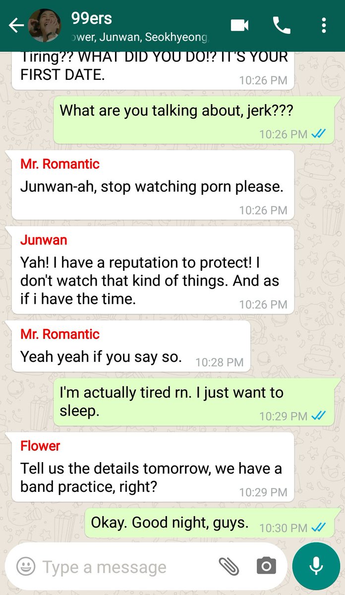 23. Junwan stop watching porn. 